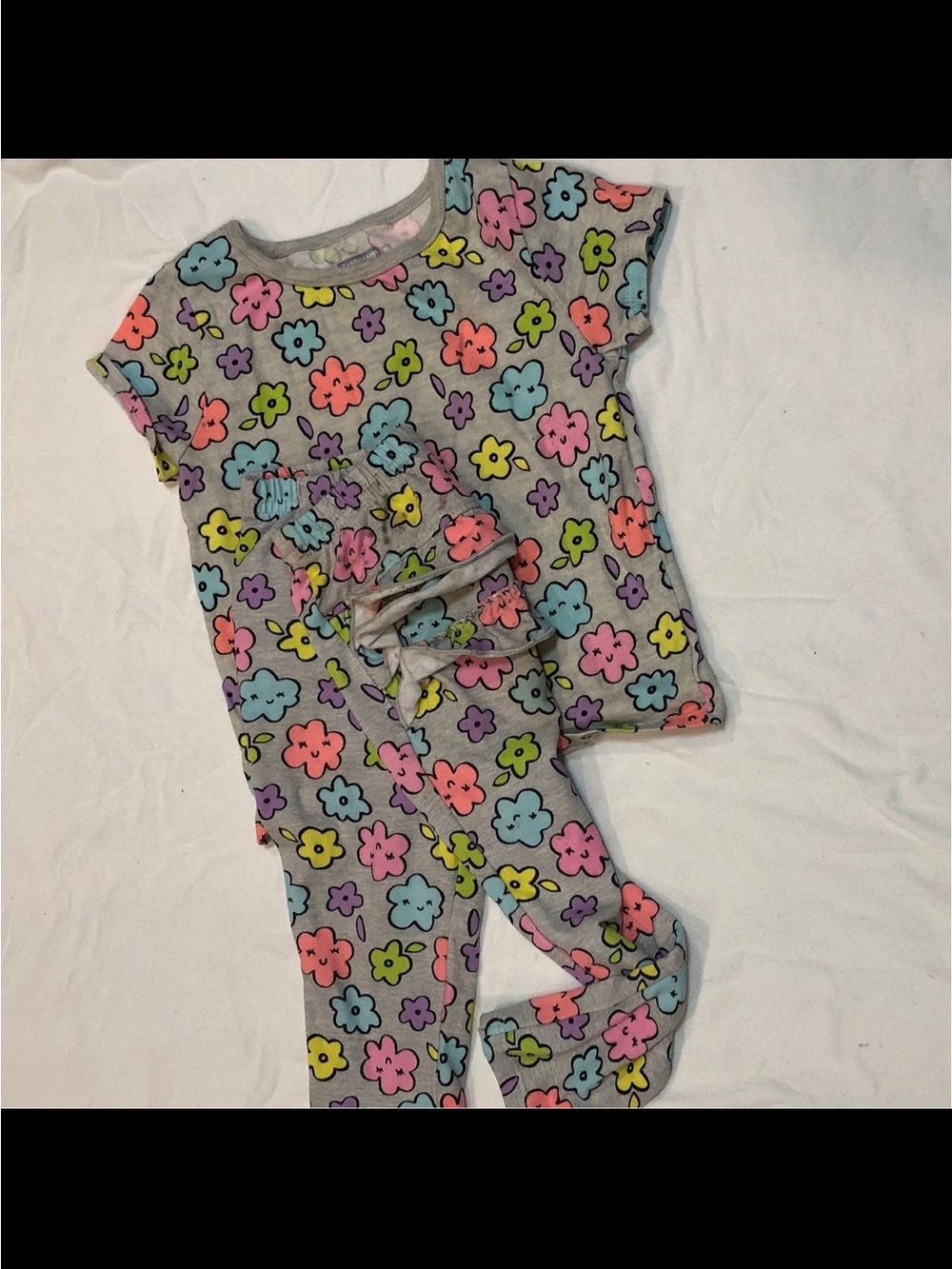 Carter's Girls' Mixed Sleep & Play Tops in Pink, Yellow, Blue, Gray, White - Picture 3 of 5
